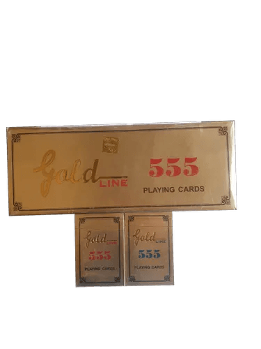 Gold Line 555 Playing Cards