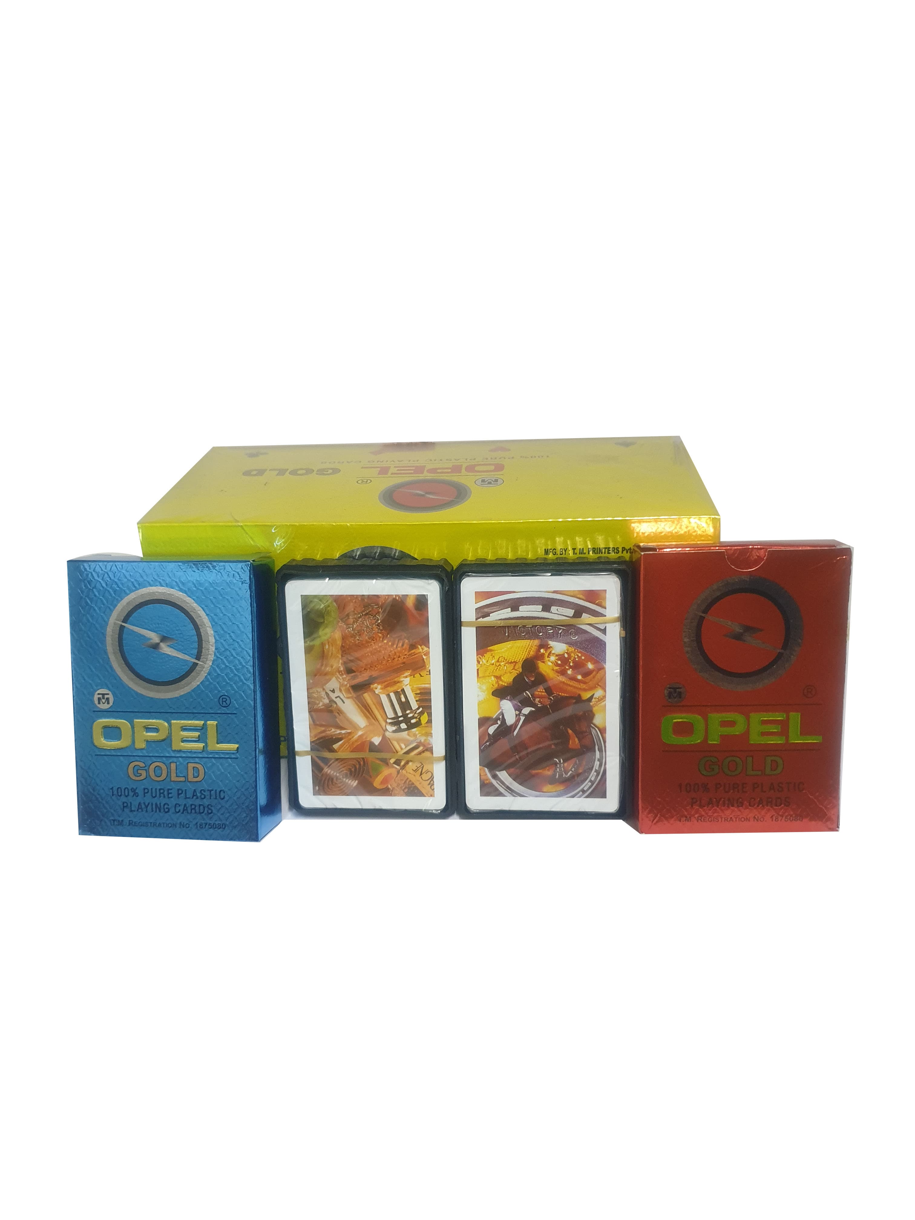 Opel Gold Plastic Playing cards