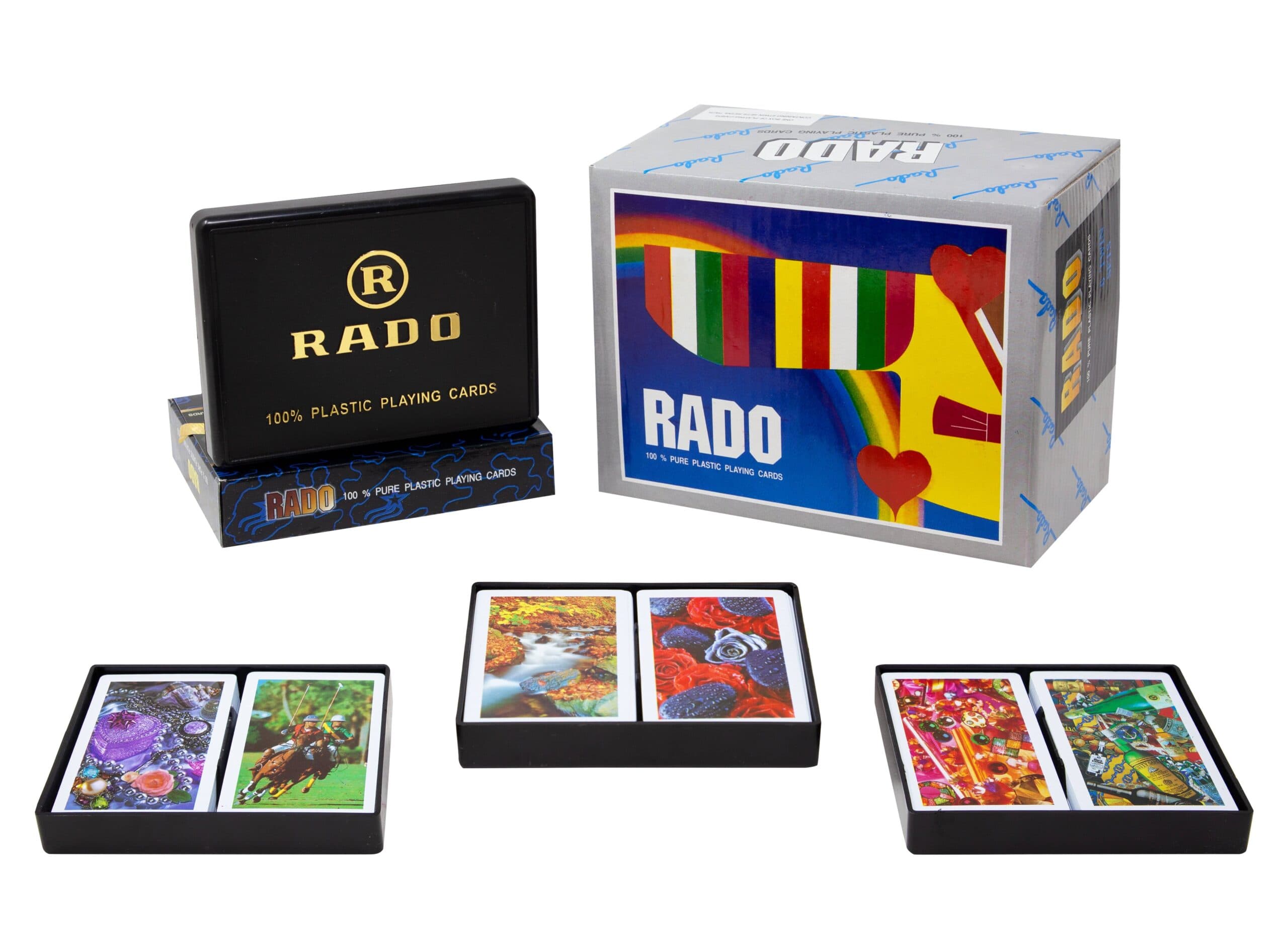 Rado 2 Pcs Plastic Playing Cards