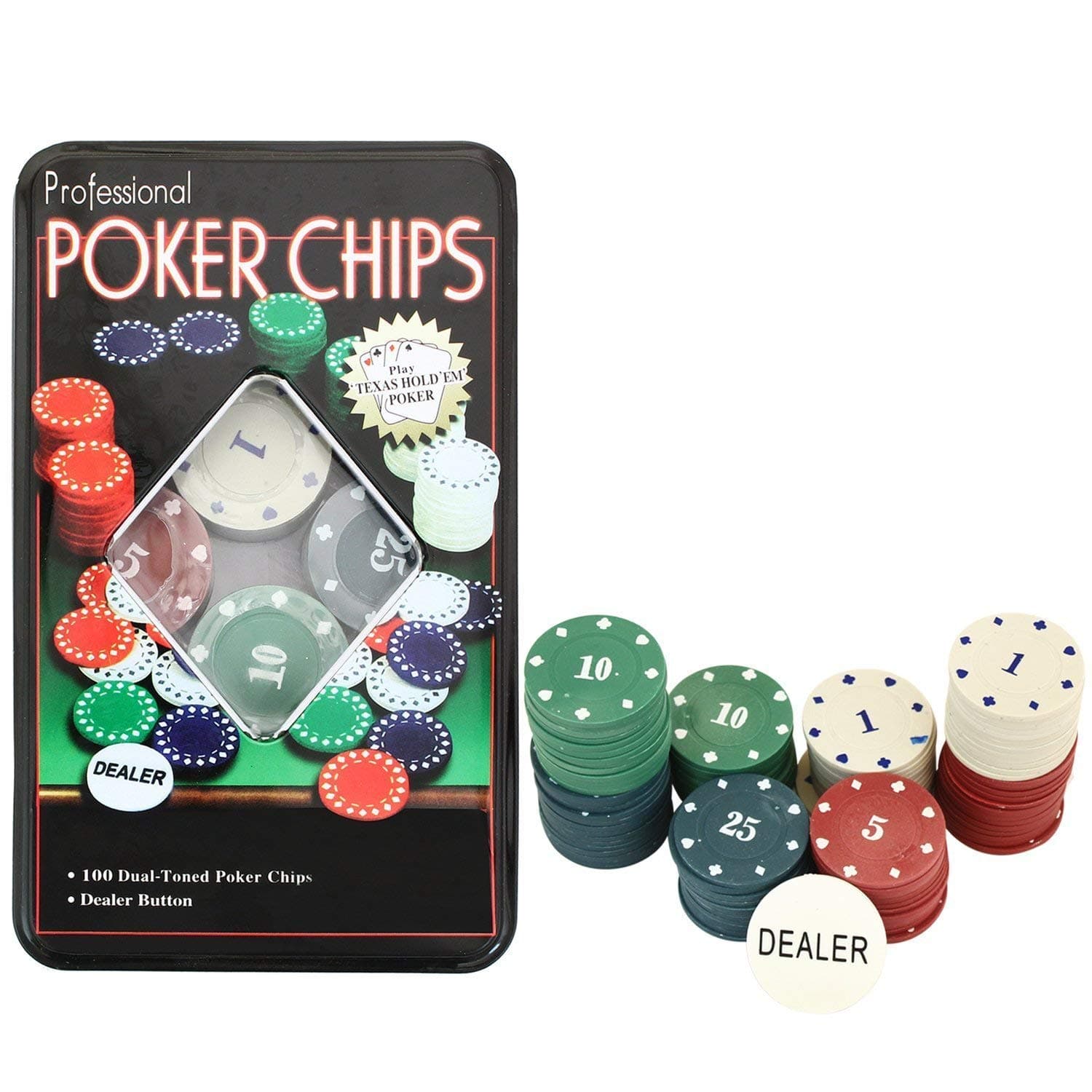 Poker chips set 100 pcs